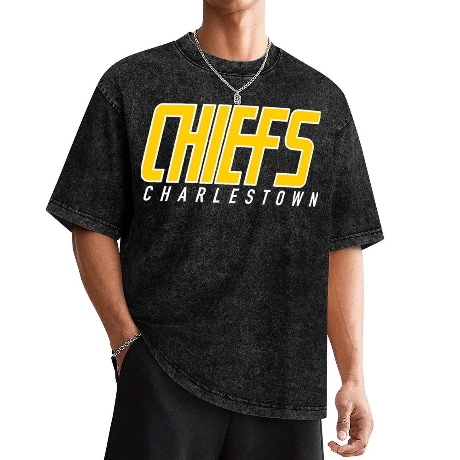 Charlestown Chiefs T-Shirt Anime t-shirt street wear vintage clothes mens fashion