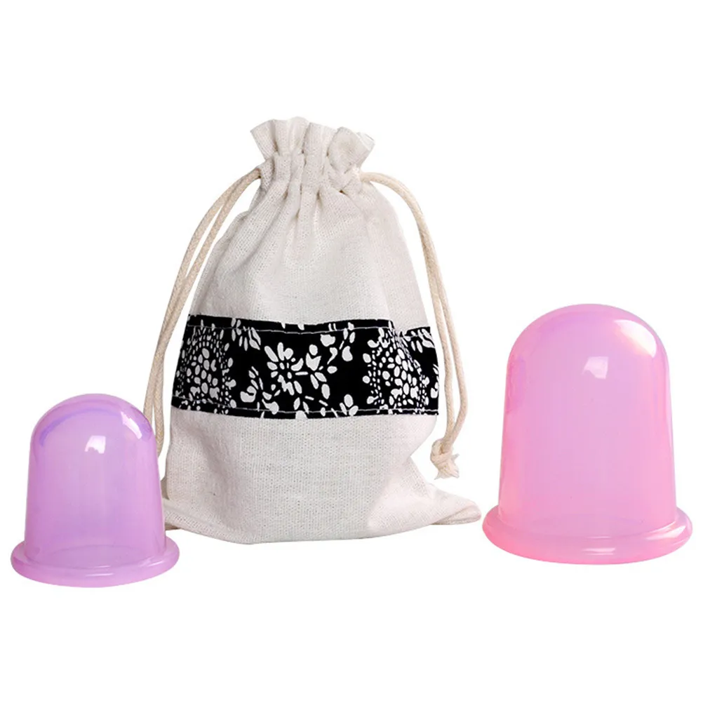 

2Pcs Vacuum Cupping Therapy Silicone Suction Cups for Body Massage Muscle Pain Relief Tight Seal Design Easy Pressure Release