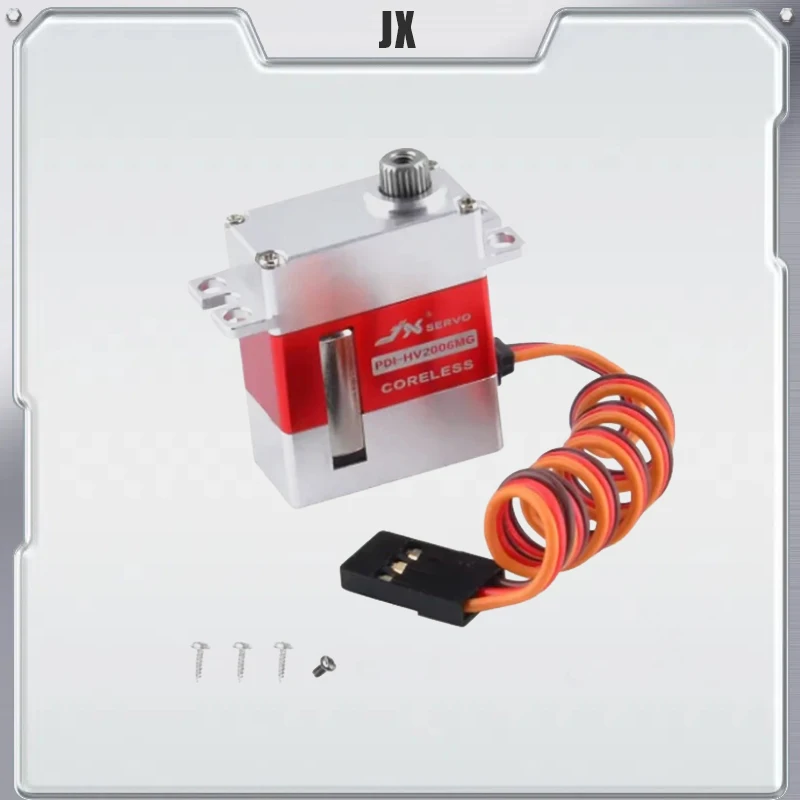 

JX Servo PDI-HV2006MG 6.2kg Metal Gear Full CNC Coreless HV Digital Servo for RC Glider 500 Class Heli Tail And Swashplate