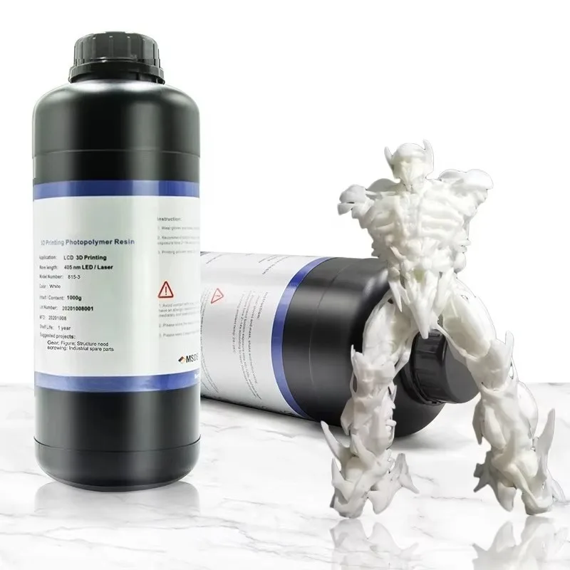 1kg SLA LCD DLP 3D Printer White UV Photopolymer Resin Trial Version Photosensitive Printing Material