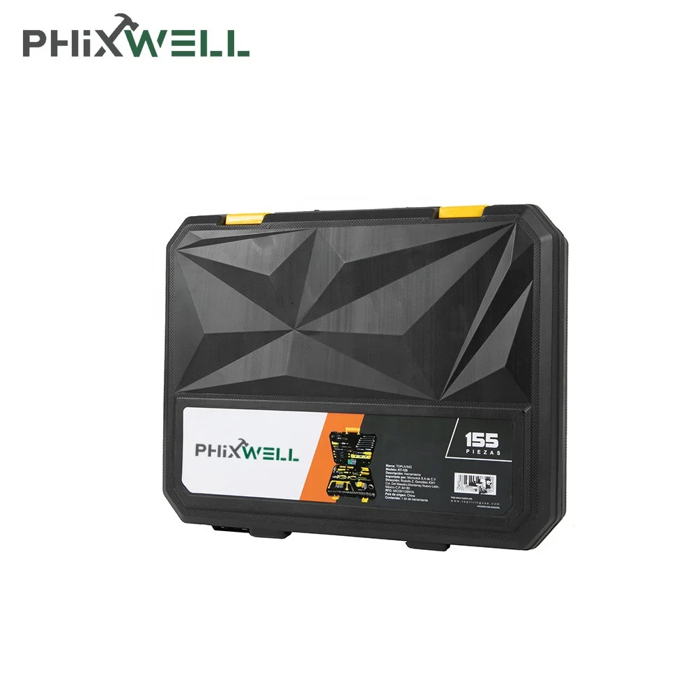 156 Pcs Tool Sleeve Household Box Wrench Hammer Hexagonal Key Combination Set Car Packaging Wrench Hand Tool Set Box