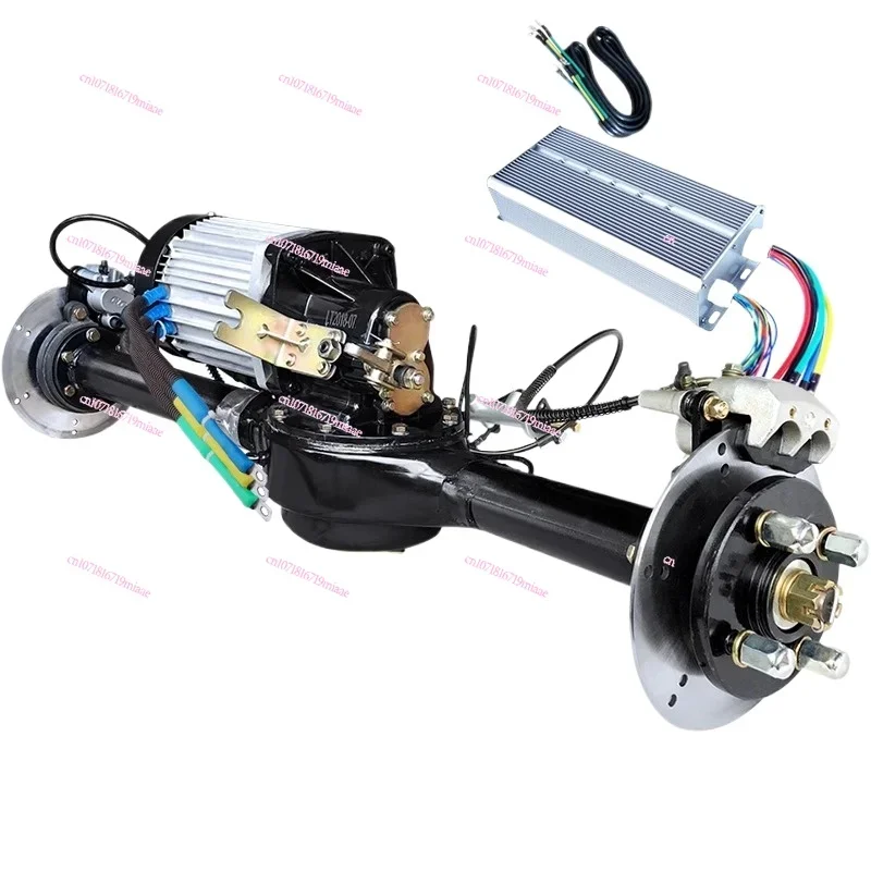 Electric tricycle rear axle assembly 60V72V3000W high-power motor integrated oil brake disc brake modified drive