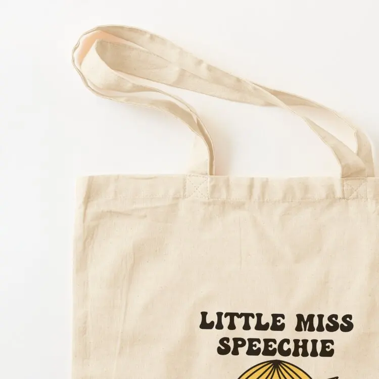 حقيبة حمل لعلم أمراض الكلام، حقيبة حمل لطيفة للرجال والنساء، قابلة لإعادة الاستخدام للتسوق #3