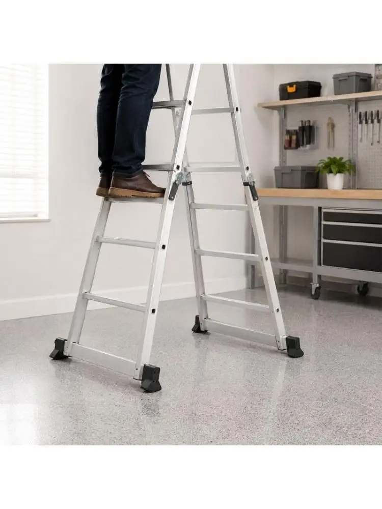 652F Replacement Ladder Foot Covers 4 Pack Plastic Ladder Leg Sleeves with Slip On Design for Stable Contact and Hard Floor