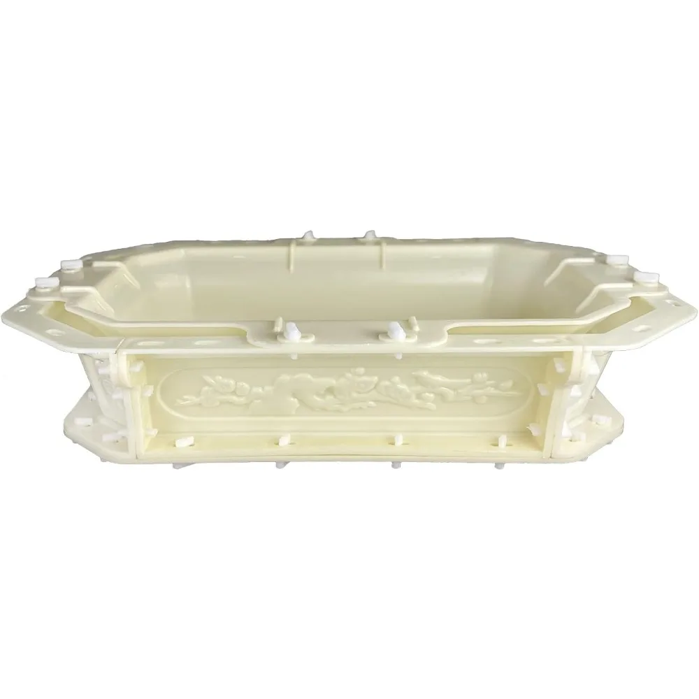 قوالب زراعة كبيرة، قوالب زراعة خرسانية كبيرة جدًا، قوالب زهور لديكور المنزل والحديقة (35 سم) #5