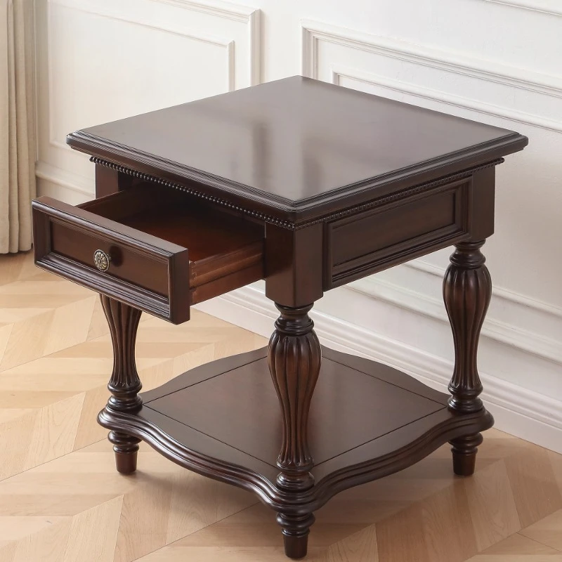 

side table, living room sofa, household high-foot side cabinet, high-end tea table corner table