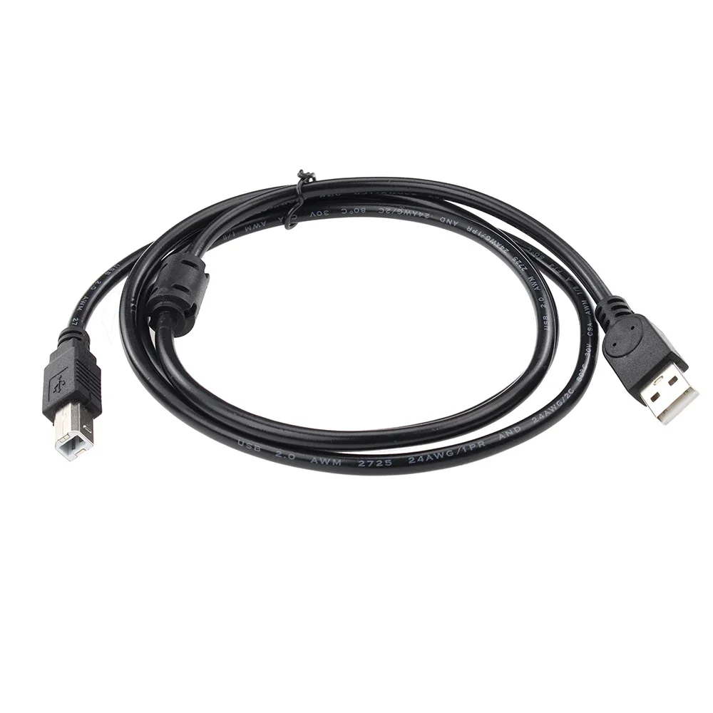 100pcs 1,5M de alta velocidade USB 2.0 A para B cabo macho cabo de impressora sincronização fio de carga de dados