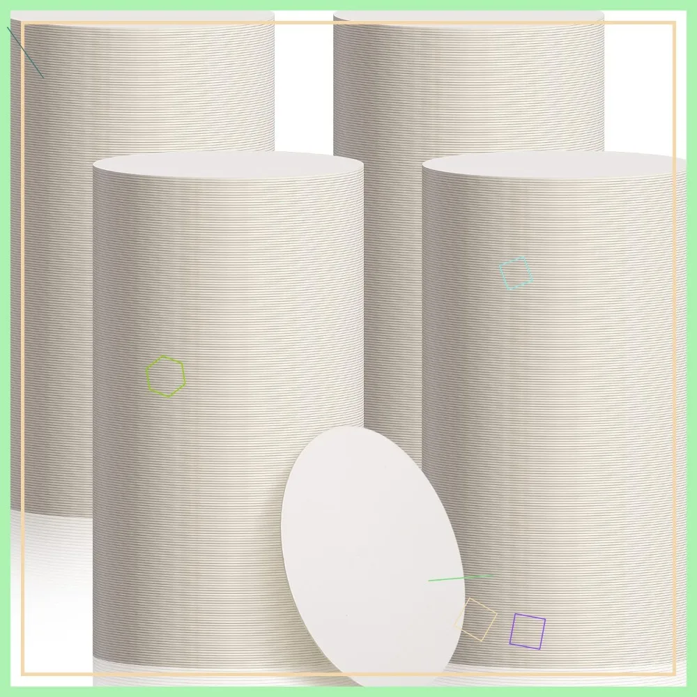 

800 Pcs Disposable Round Cardboard Coasters, 4 Inch Blank for Drinks DIY Crafts Wedding