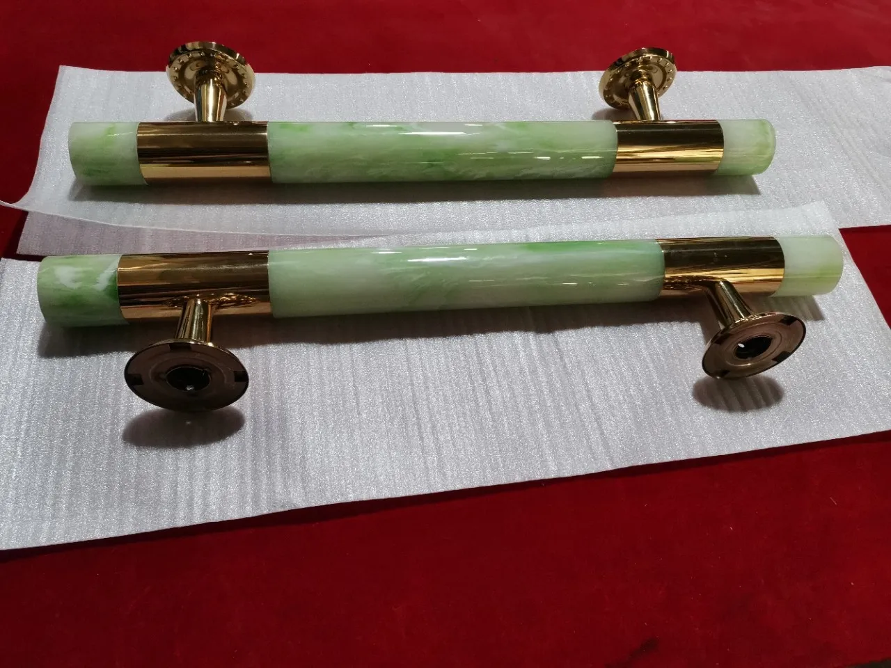 Jade Griff Glastür Griff Türgriff Kupfer Tür Kupfer