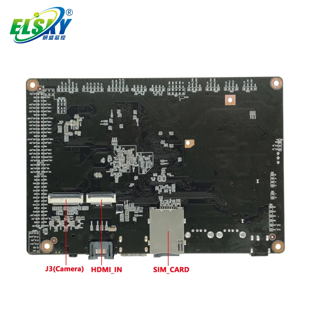 ELSKY EK8800 carte mère pour Android smart tv box support Rockchip RK3288 CPU 2G/4G/8G/16G RAM HD-MI LVDS EDP 6 * USB 2.0 4 * COM