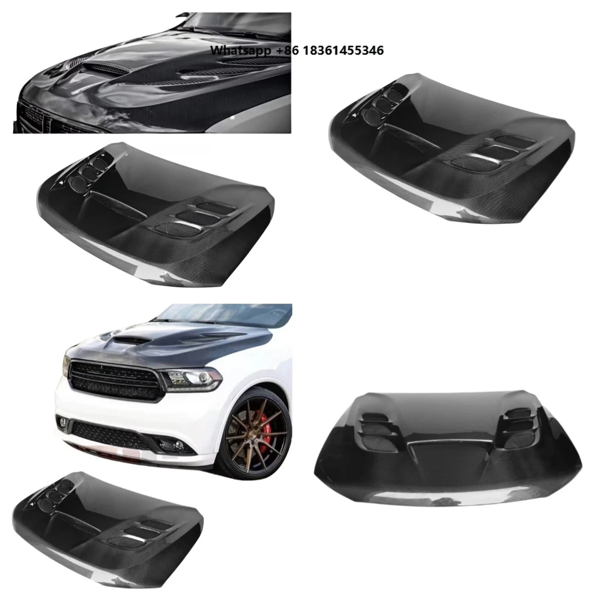 

For Durango 2011-2022SRT Durango Open Hole High Quality Carbon Fiber Engine Hood Body Kit