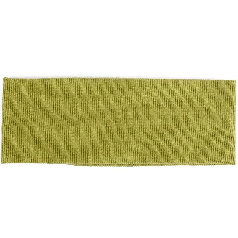 عصابة رأس محبوكة بلون موحد، عصابة رأس رياضية مخططة ذات حافة واسعة ومرونة عالية، عصابة رأس ماصة للعرق وجيدة التهوية