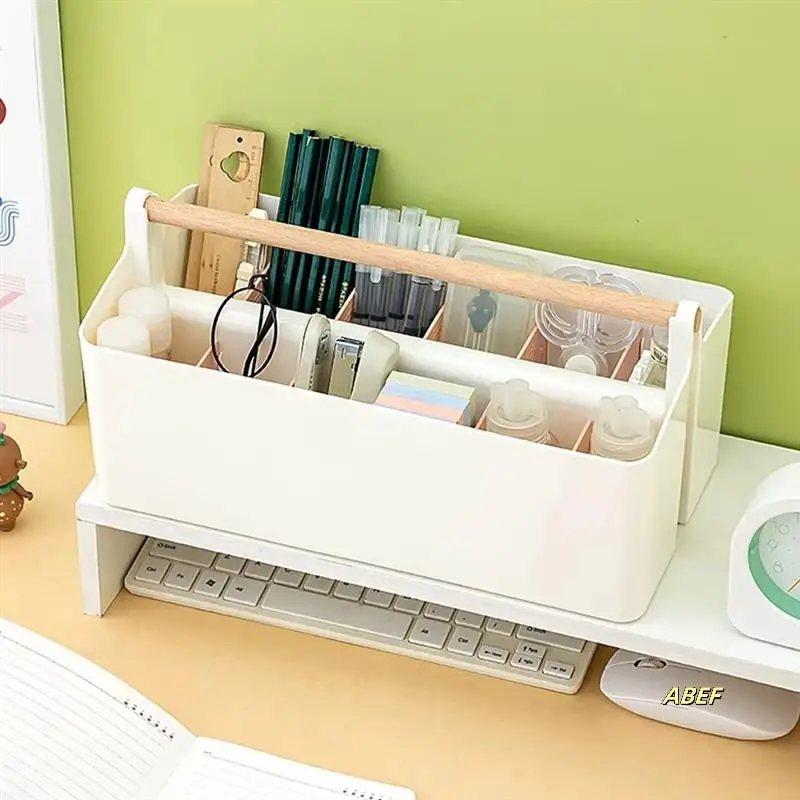 Watercolor Organizer Portable Large Capacity Brush Pencil Stationery Barrels Student Multi-Function Pen Holder