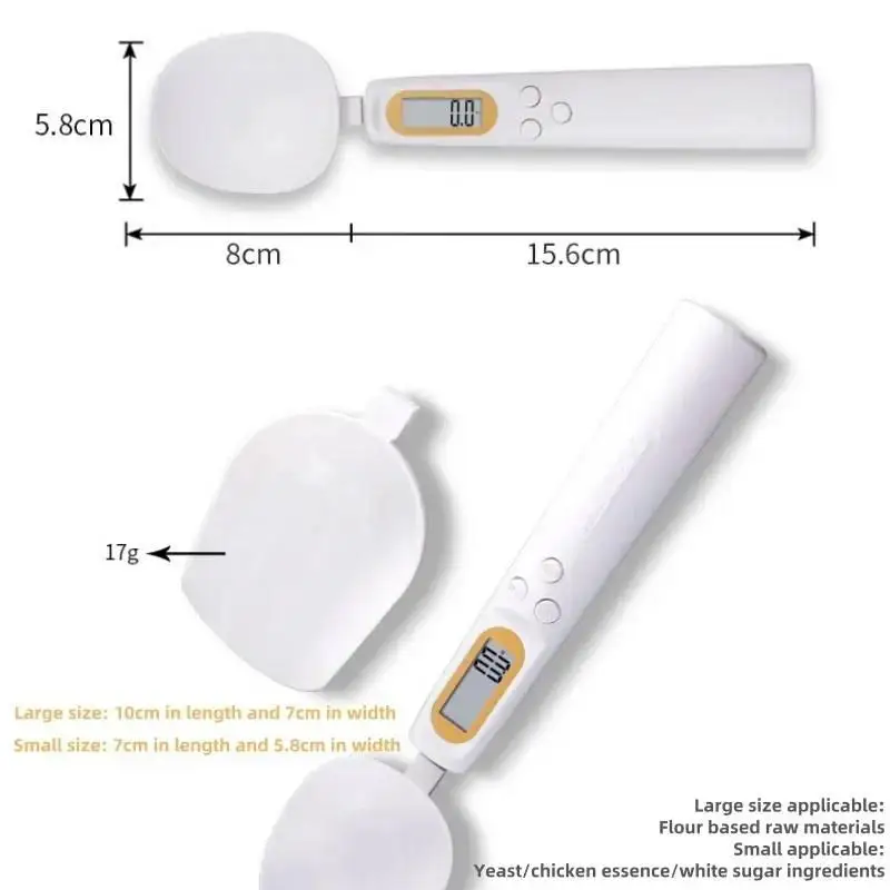 NEW Spoon Scale USB Rechargeable Complementary Food Weighing 0.1g Mini Electronic Scale Kitchen Baking Weighing Scale Food Scal
