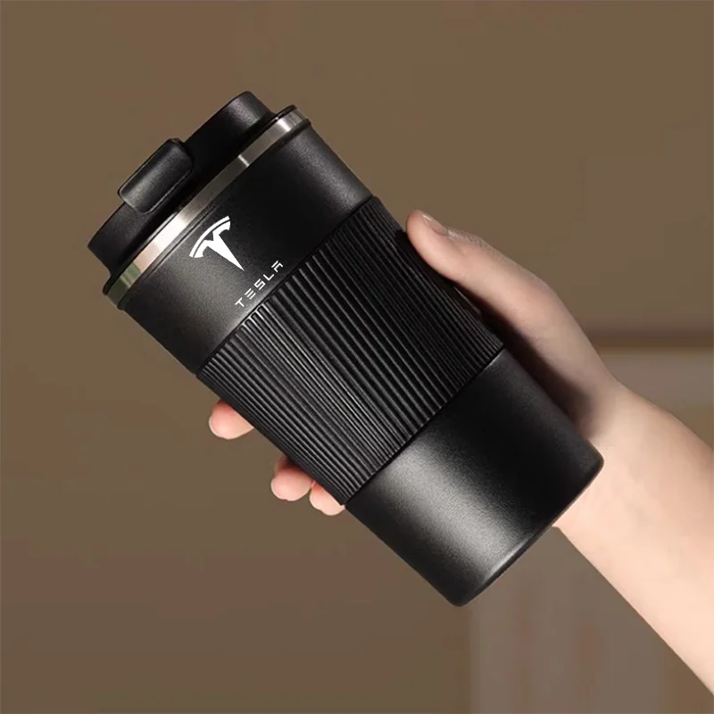 

Car Water Cups Travel Mug Stainless Steel Car Coffee Cup Office Mug For Tesla Model 3 Model S Model X Model Y Roadster SpaceX