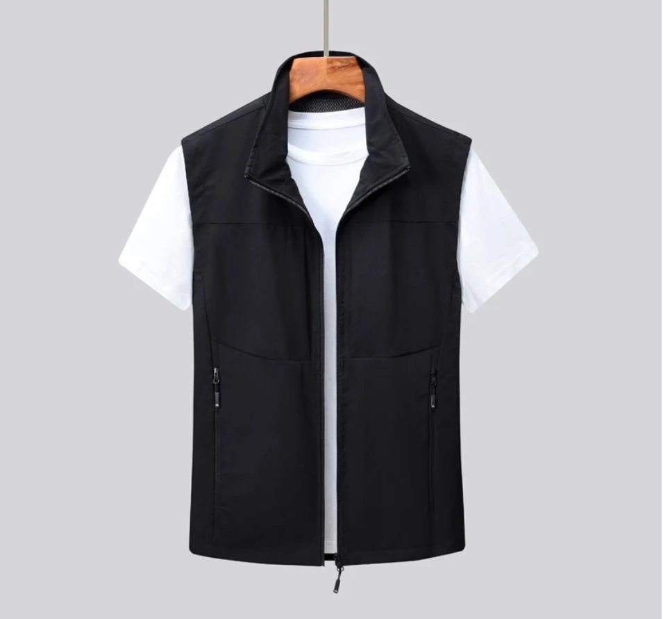 Sports outdoor wear clip men vintage waistcoat autumn winter large size vest fashion brand all-in-one multi-pocket vest coat