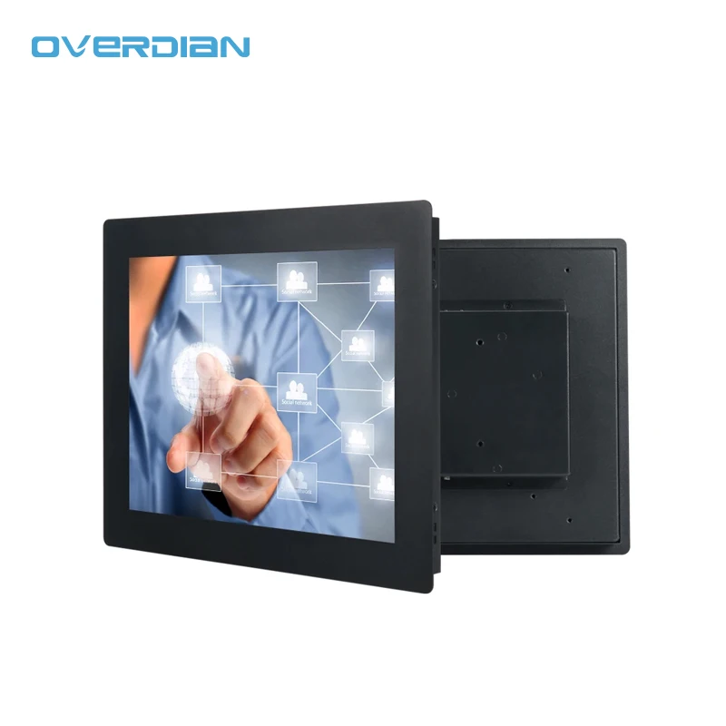 Imagem -03 - Overdian Mini Painel Industrial Monitor Lcd Tela Não Sensível ao Toque Display Incorporado Vga Usb Dvi 121