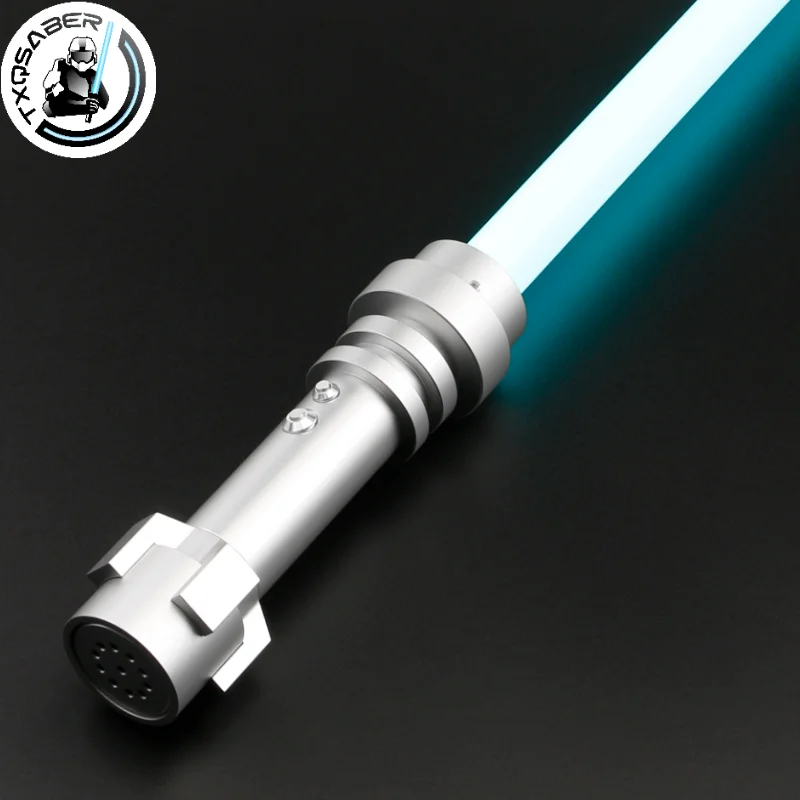 TXQSABER Mini Brick Smooth Swing Lightsaber Heavy Dueling1 Inch High Quality Blade Metal Hilt Cosplay Jedi Laser Sword Kids Toys