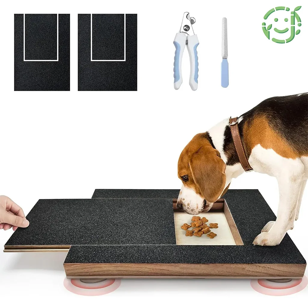 Multi-Functional Dog Scratch Pad Scratch Board & Nail File Board Combo for Cat Dog Nail Care