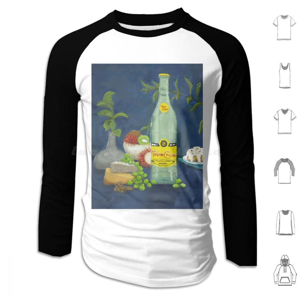 Topo Chico Art Hoodies Long Sleeve Topo Chico Too Chico Caps Topo Chico Artwork Sparkling Mineral Water Carbonated