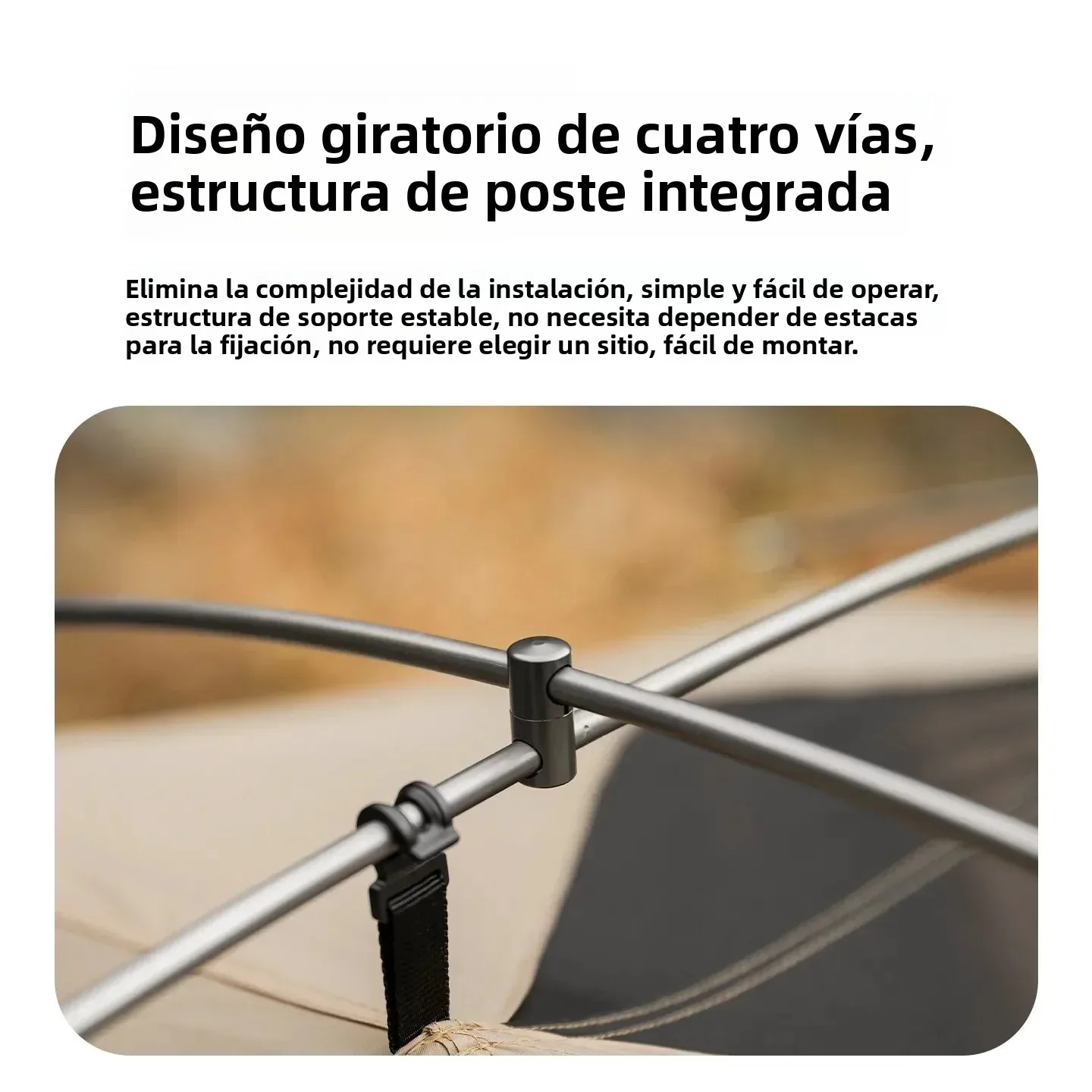 MONTAÑERO 2026 Cama Individual para Campamento, Tienda de Campaña Impermeable y Resistente a la Lluvia, Refugio Multiusos para Campismo, Senderismo y Viajes