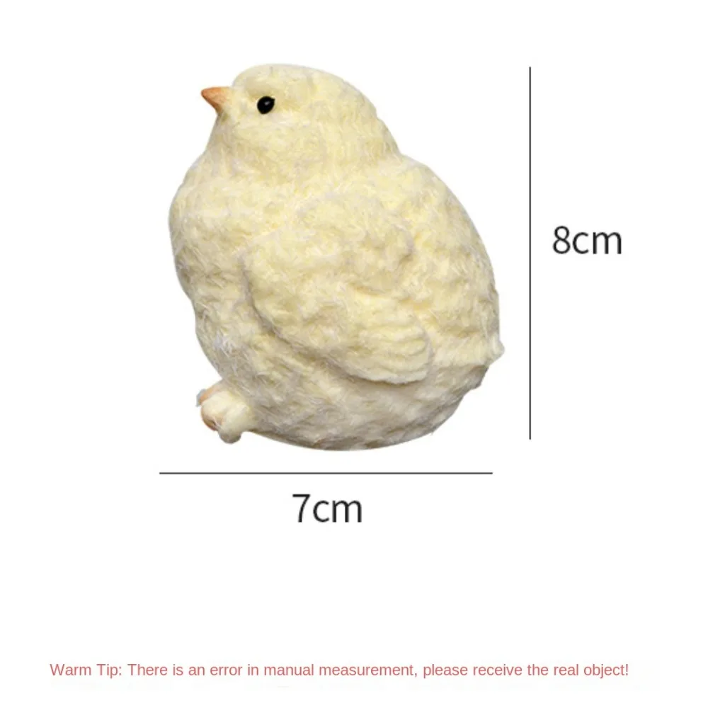 Kawaii Yellow Chicken Squeezing Pinching Toys Plush Simulation Silicone Pinching and Decompressing Toy Hen Chicks Cute