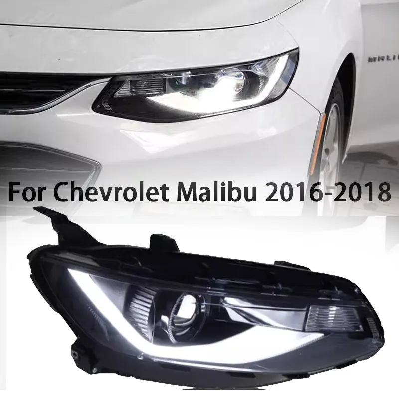 

Стайлинг автомобиля для Chevrolet Malibu XL, светодиодная фара 2016-2018, динамический сигнал, светодиодный DRL Hid, биксеноновые автоаксессуары, фара