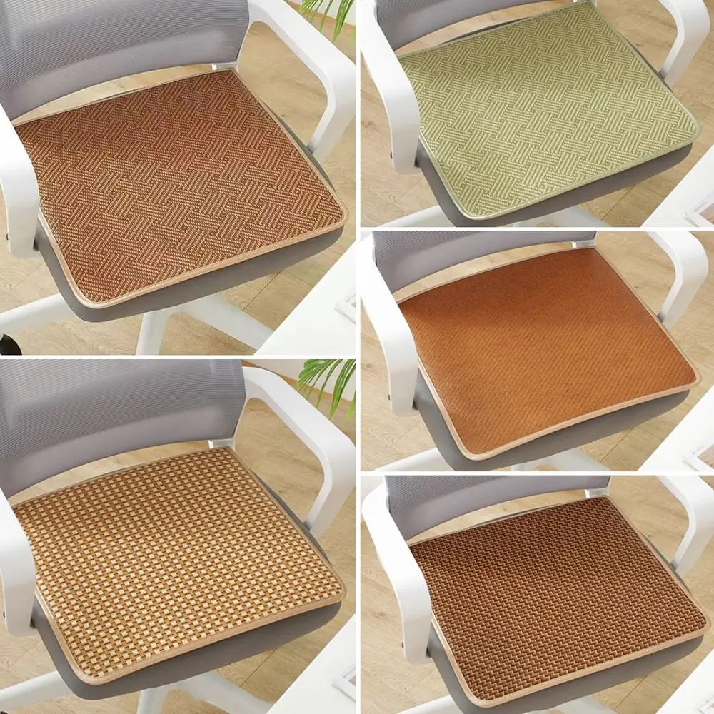 Durable Breathable Chair Cushion Non-slip Summer Rattan Cool Cushion Home/Office Seat Cushion