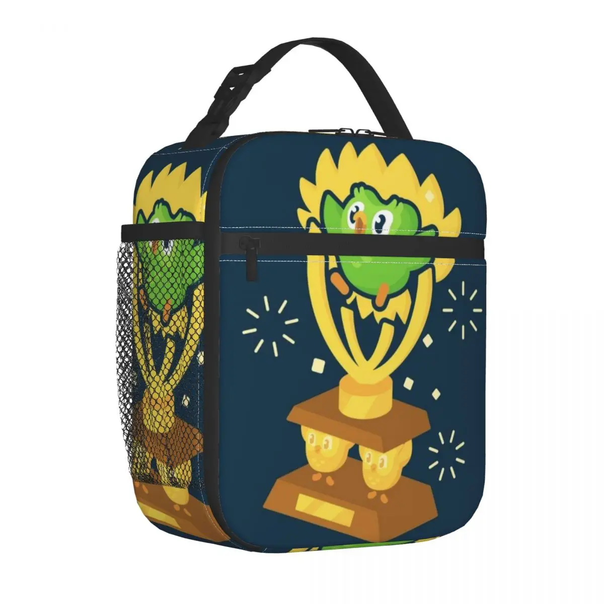 مخصص D-Duolingos فوز الحرارية معزول أكياس الغداء البومة الثنائي المحمولة بينتو صندوق للأطفال مدرسة الأطفال تخزين الغذاء حمل الحقائب #2