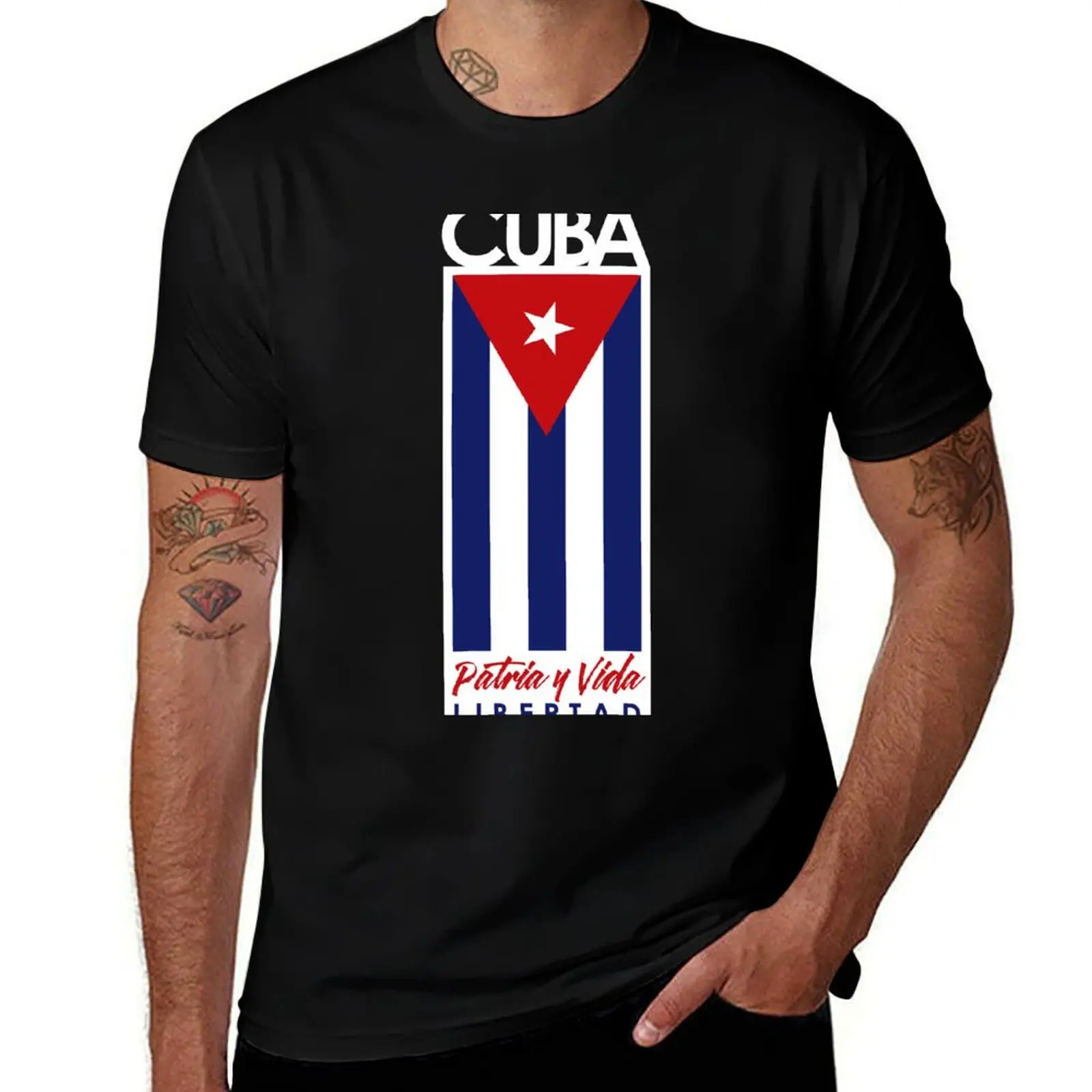 

CUBA. Patria y Vida T-Shirt t shirt for man graphic t shirts for man T-Shirt