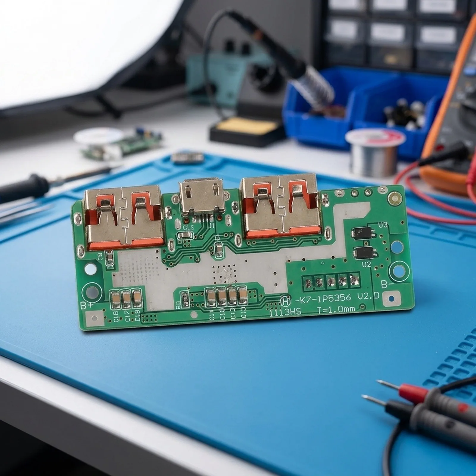 PCB-Based Power Bank Module 5V 3A with Digital Display for Custom Power Supply Design and Portable Energy Projects