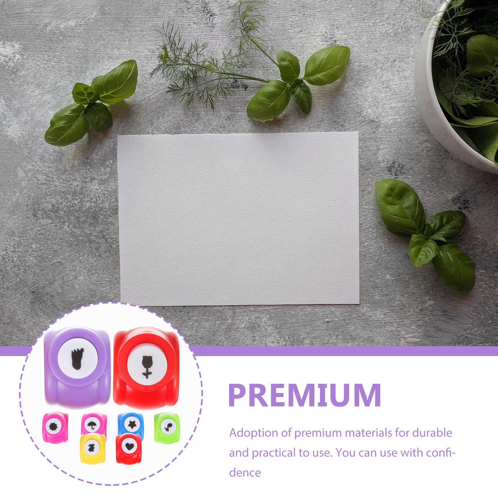 

8Pcs Scrapbooking Paper Punch High Quality Craft Hole Punches for Handmade Cards Brain Development Small Punch Set