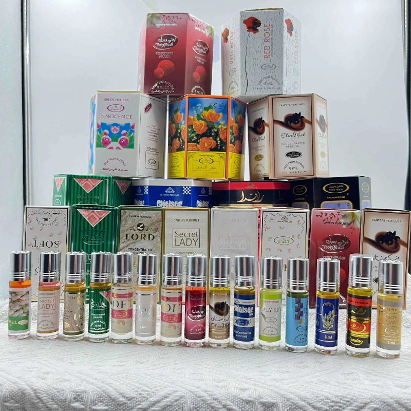 6ml Arabic Imported Non-alcoholic Essential Oil for Both Men and Women/glass Bottle Variety of Scents Purify Air Deodorization