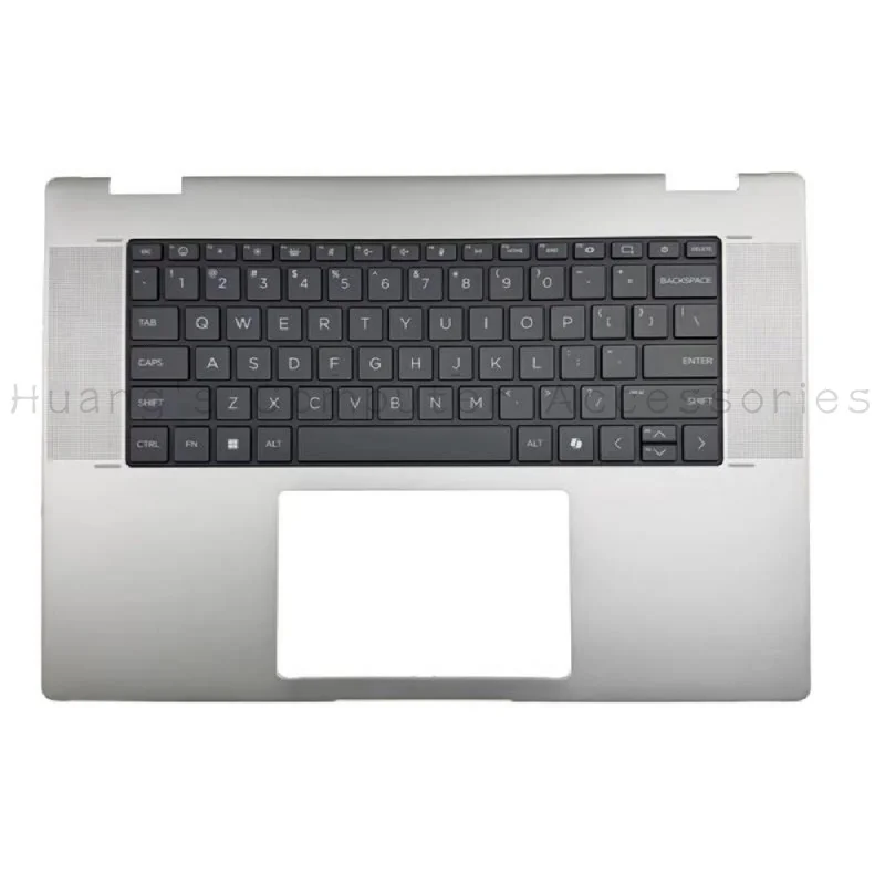 SS+New Palmrest Upper Case With US Backlit Keyboard For HP Envy x360 16-ad 16-ac 2-in-1 Laptop