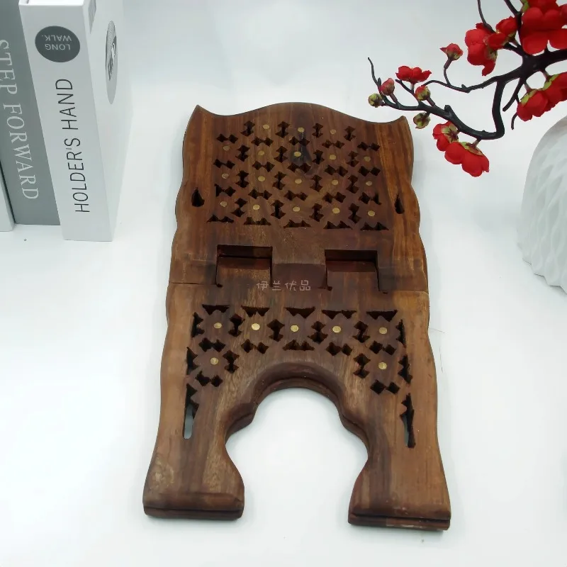 

Handcrafted Solid Wood Reading Stand, Vintage Wooden Book Holder, Study Desk Reading Rack, Retro Style Scripture Lectern