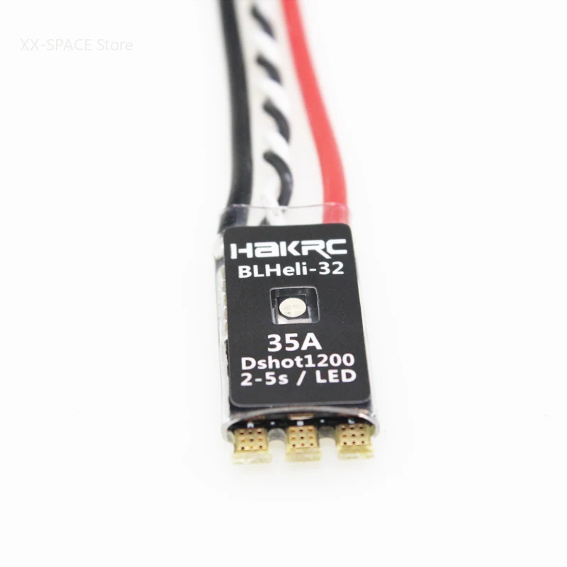 بدون فرش ESC مع إضاءة ليد مدمجة لطائرة سباق بدون طيار RC FPV ، HAKRC ، blheli32 ، Dshot1200 ، 2-5S LIPO ، 4