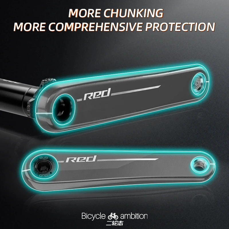For SRAM 2024 New RED Crank - Protective Film, Road Bike Groupset Chainring Protective Sticker, Bicycle Accessories