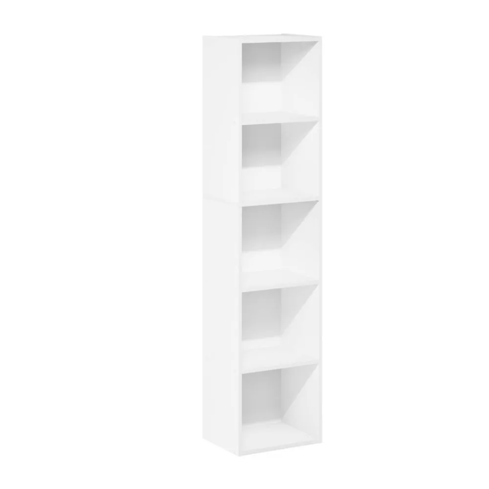 

Luder Bookcase / Book / Storage, 5-Tier Cube, White-Hot Sale.-Hot-Sell!