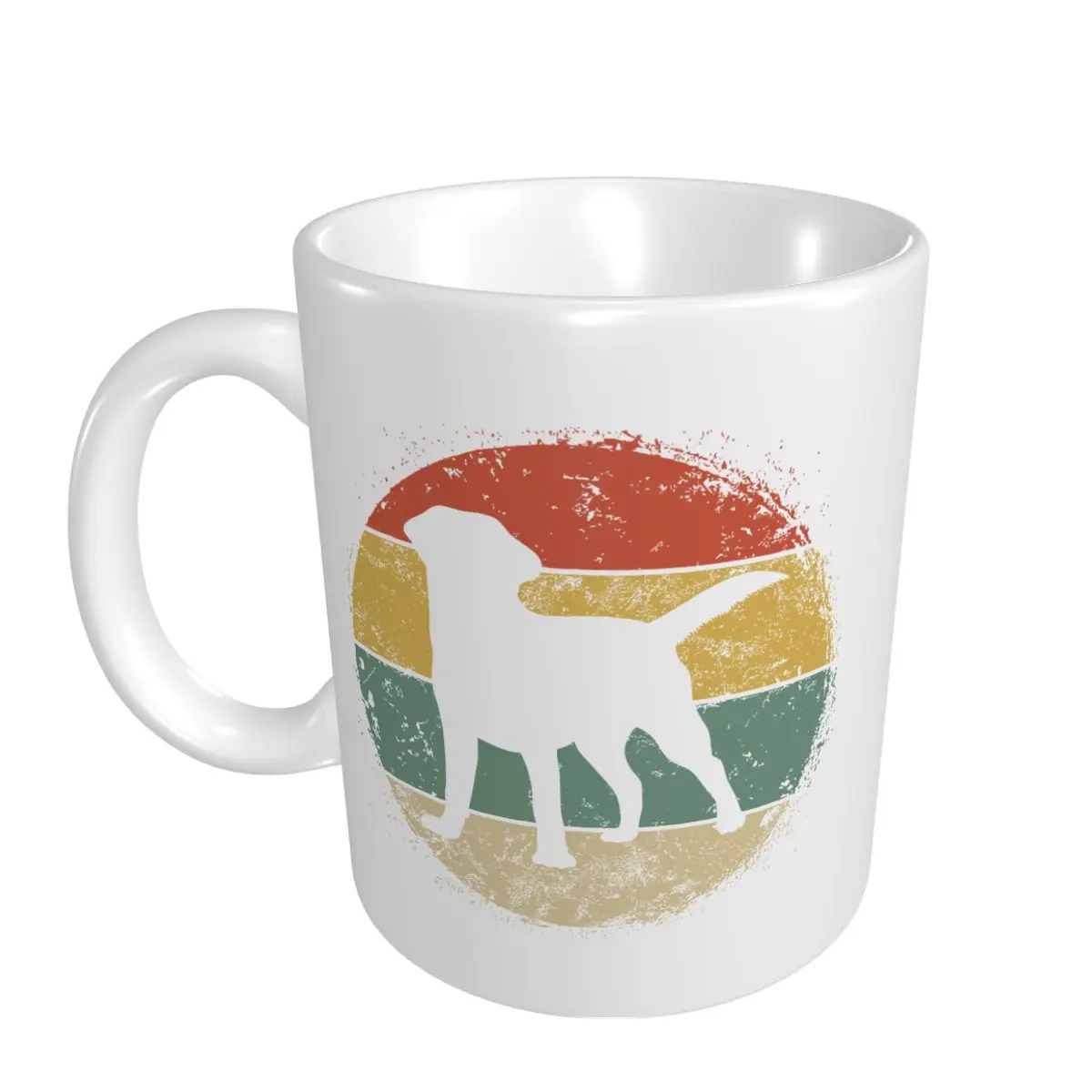 Mark Cup Mug Circular Retro Labrador Retriever Owner Gift Golden Black Lab Dad Mom Coffee Mugs Tea Milk Water Travel Office Home