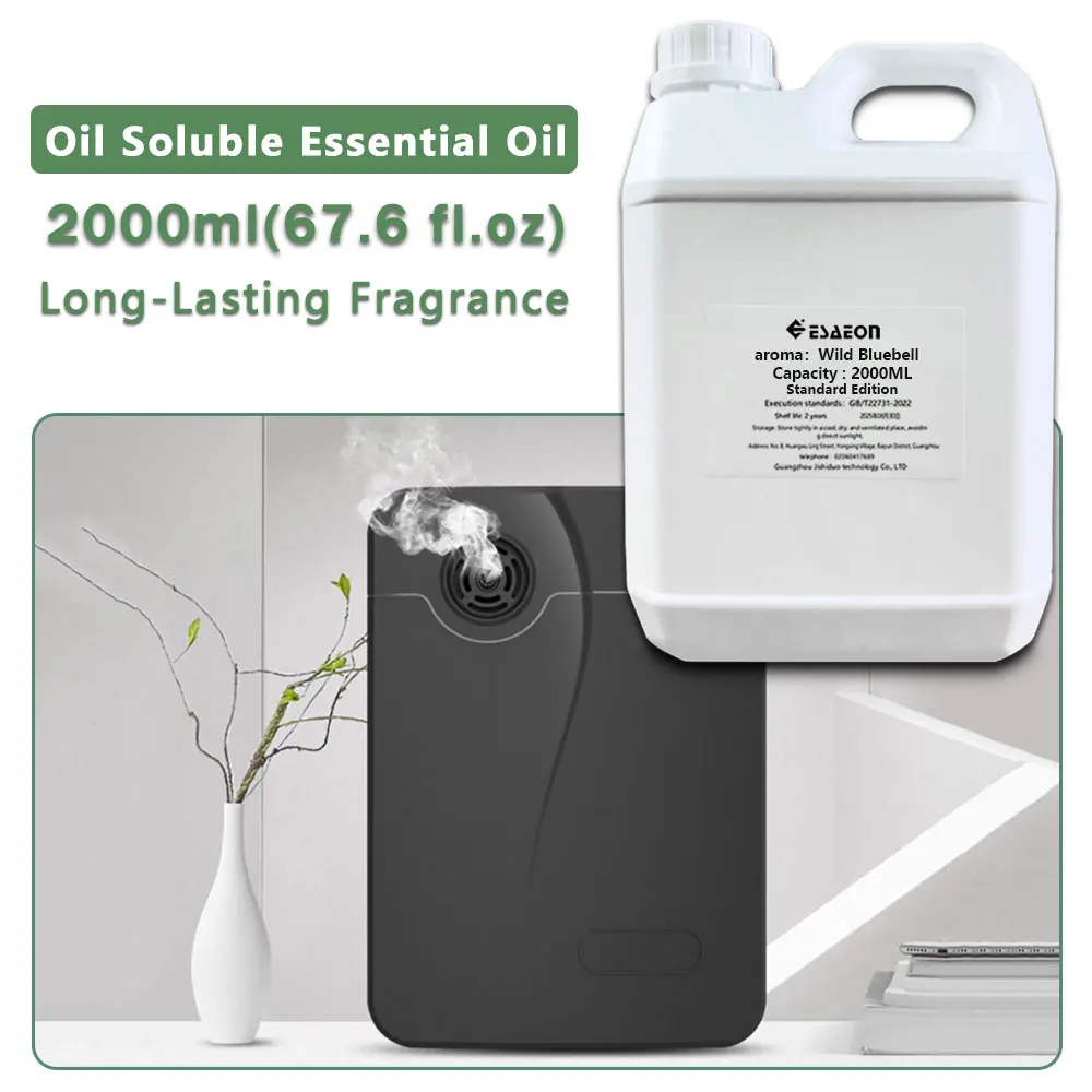 ESAEON Essential Oil - For All Waterless Aromatherapy Machines, Aroma Machine Oil, Wild Bluebell Miss Coco - 2000ML (67.6 fl.oz)