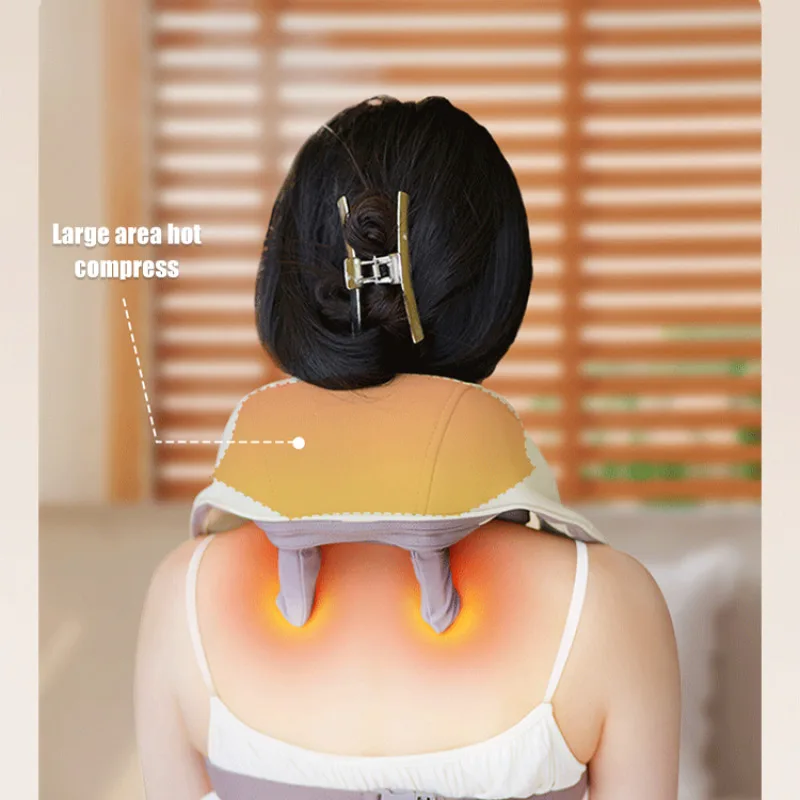 스마트 휴머노이드 손 경추 어깨 마사지기, 뜨거운 압축 충전식 목 마사지기, 신제품