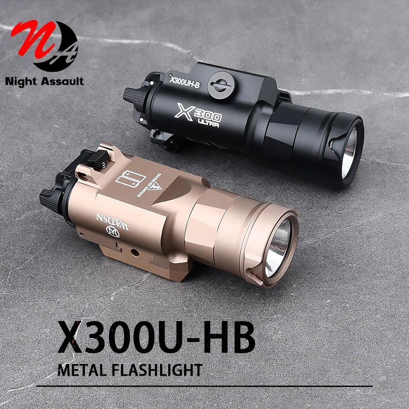 

X300UH-B X300 Hunting Tactical Flashlight Weapon Scout Light Lanterna Torch White LED Fit 20mm Picatinny Rail Airsoft Sportting