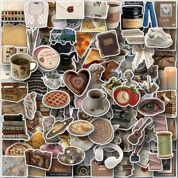 10/30/60/120 pçs ins arte do vintage vsco dos desenhos animados adesivos estéticos decalques portátil bagagem skate carro adesivo à prova dwaterproof água brinquedo do miúdo