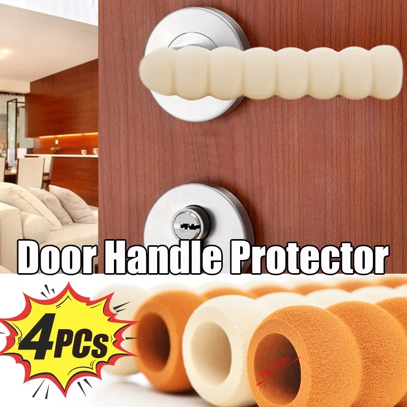 1 ~ 4PCs Weiche EVA Gummi Crash Pad Türgriff Stopper Runde Tür Knopf Schaum Abdeckung Möbel Schutz baby Sicherheit Statische-freies