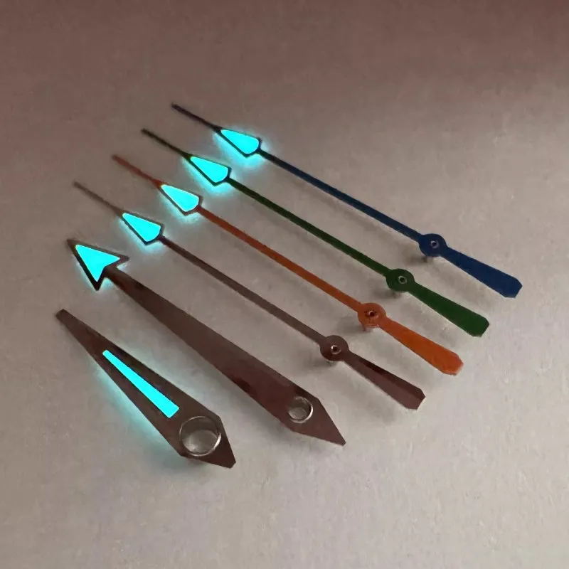 Blue Luminous 2824 2892 Movement Watch Hands Silver Green Gold Pointer Compatible With OMG SEA 150 Series Watch Parts