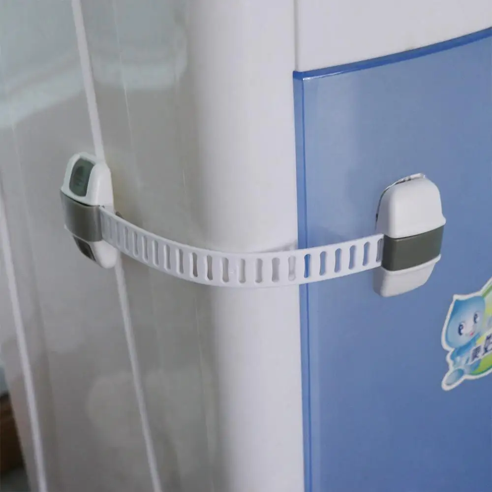 Plastic Child Safety Lock Anti-Clamp 20cm Drawer Locks Anti-Pinch Multi-Function Refrigerator Safety Buckle Keep Baby Safe