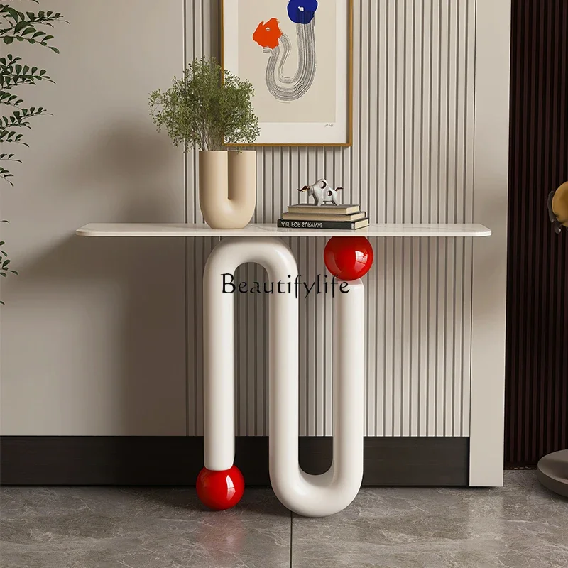 

ls 04Modern light luxury entrance table High-end entrance entrance platform