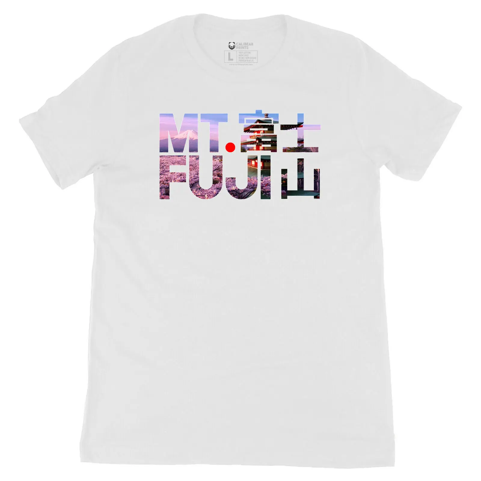 

Mt. Fuji Japanese Graphic Art T-Shirt 100% Cotton