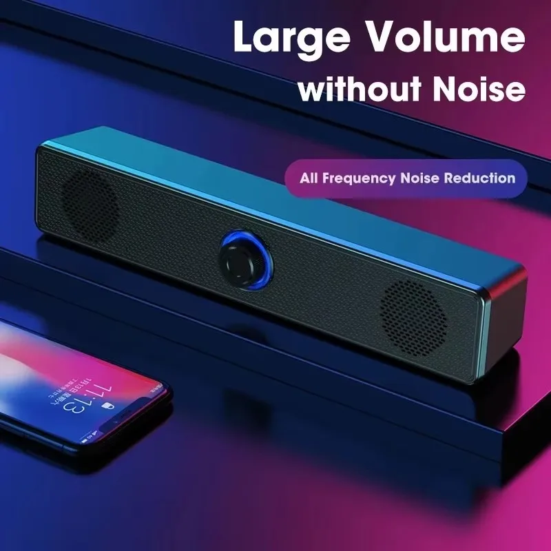 Music Soundbar Computer Caixa De Som Wired and Wireless Bluetooth Speaker Portable Sound Box Bar for PC TV Laptop Desktop Bocina view 5
