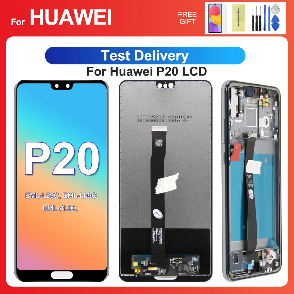 

For HUAWEI P20 5.8''For EML-L29C L09C AL00 TL00 L29 L09 LCD Display Touch Screen Digitizer Assembly Replacement